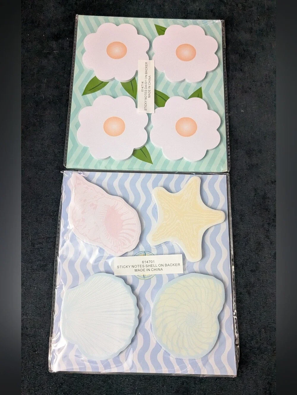 NWT! Sea Shell & Daisy 120 Piece Sticky Notes Set